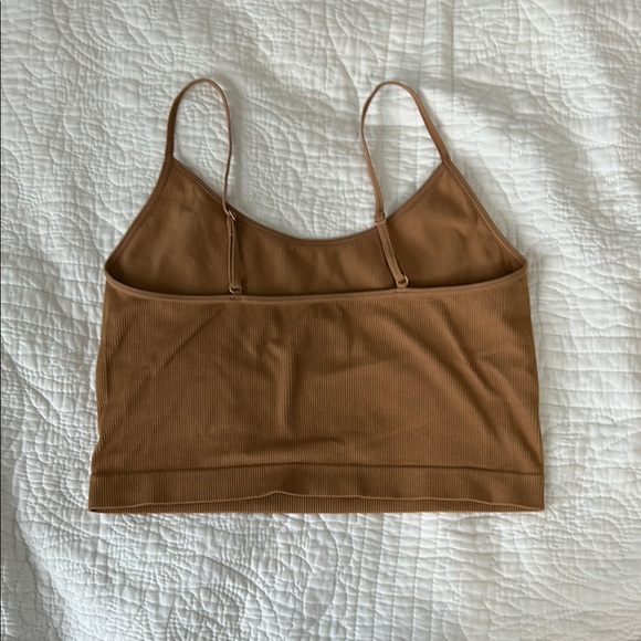 Wild Fable Brown Ribbed Tank Top - Picture 2 of 2